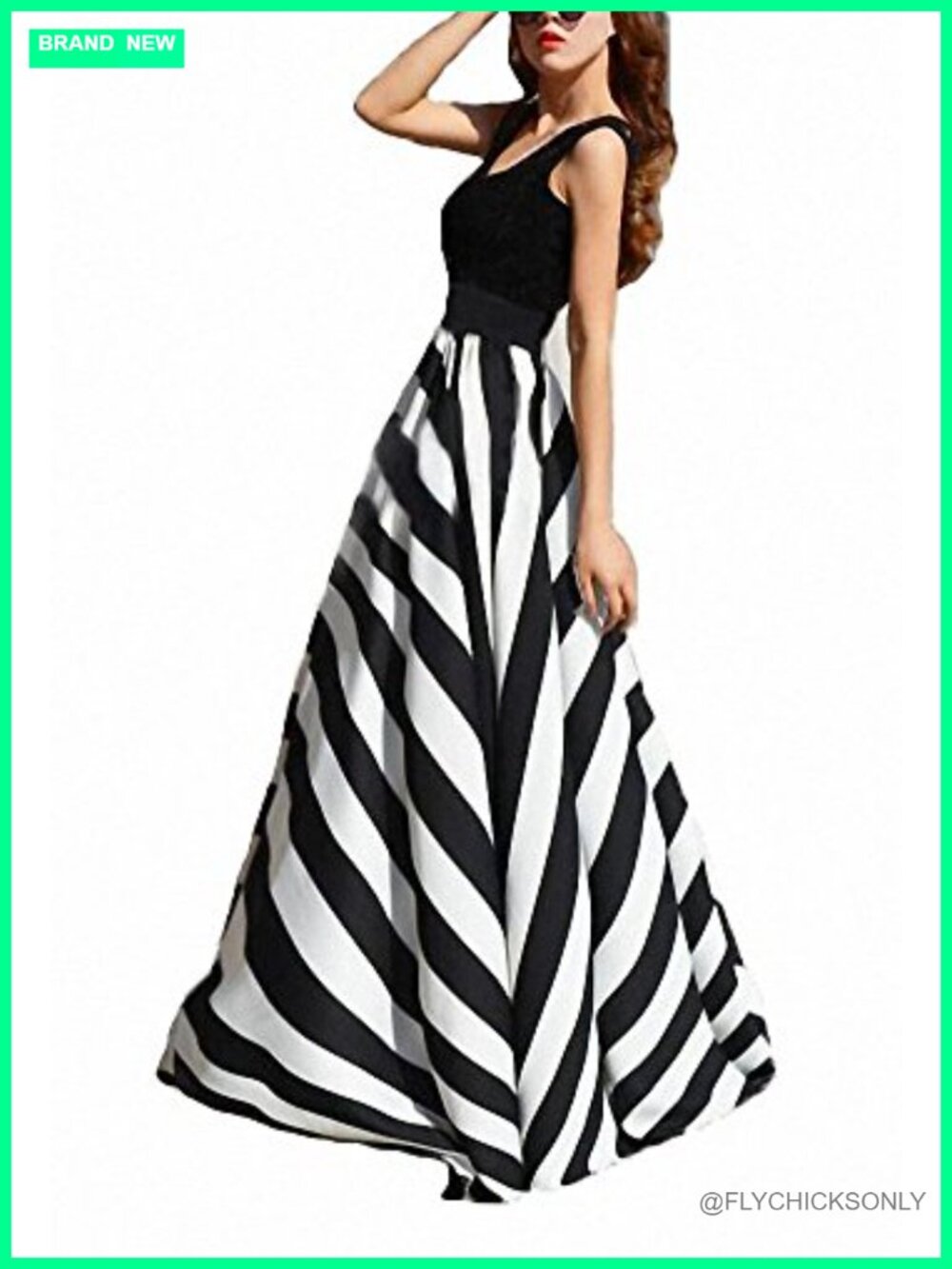 Women Chiffon High Waist Maxi Skirt Floor Length Big Hem Beach